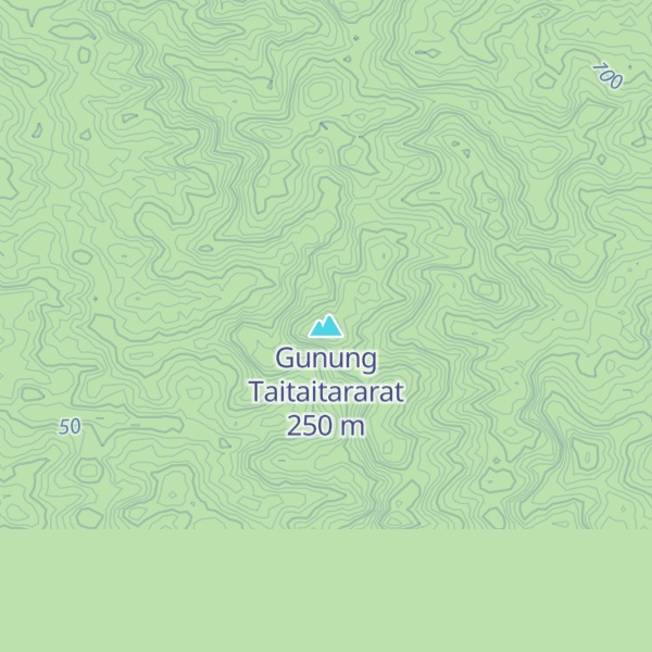 Map of Gunung Taitaitararat
