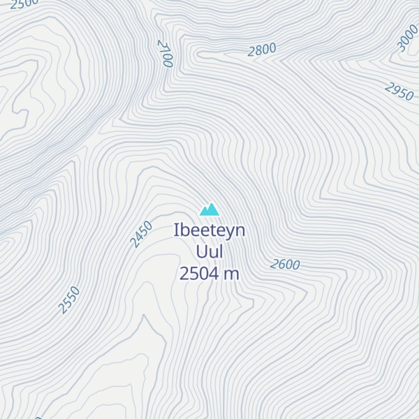 Map of Ibeeteyn Uul