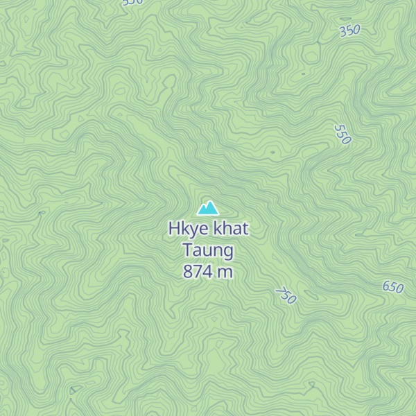 Map of Hkye khat Taung