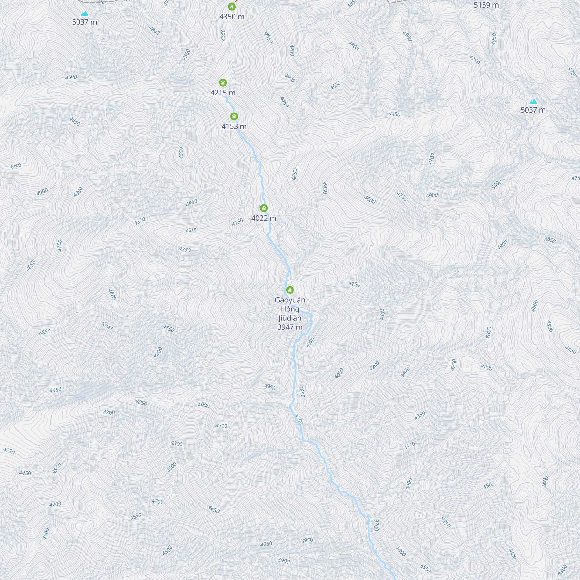 Gāoyuán Hóng Jiǔdiàn map