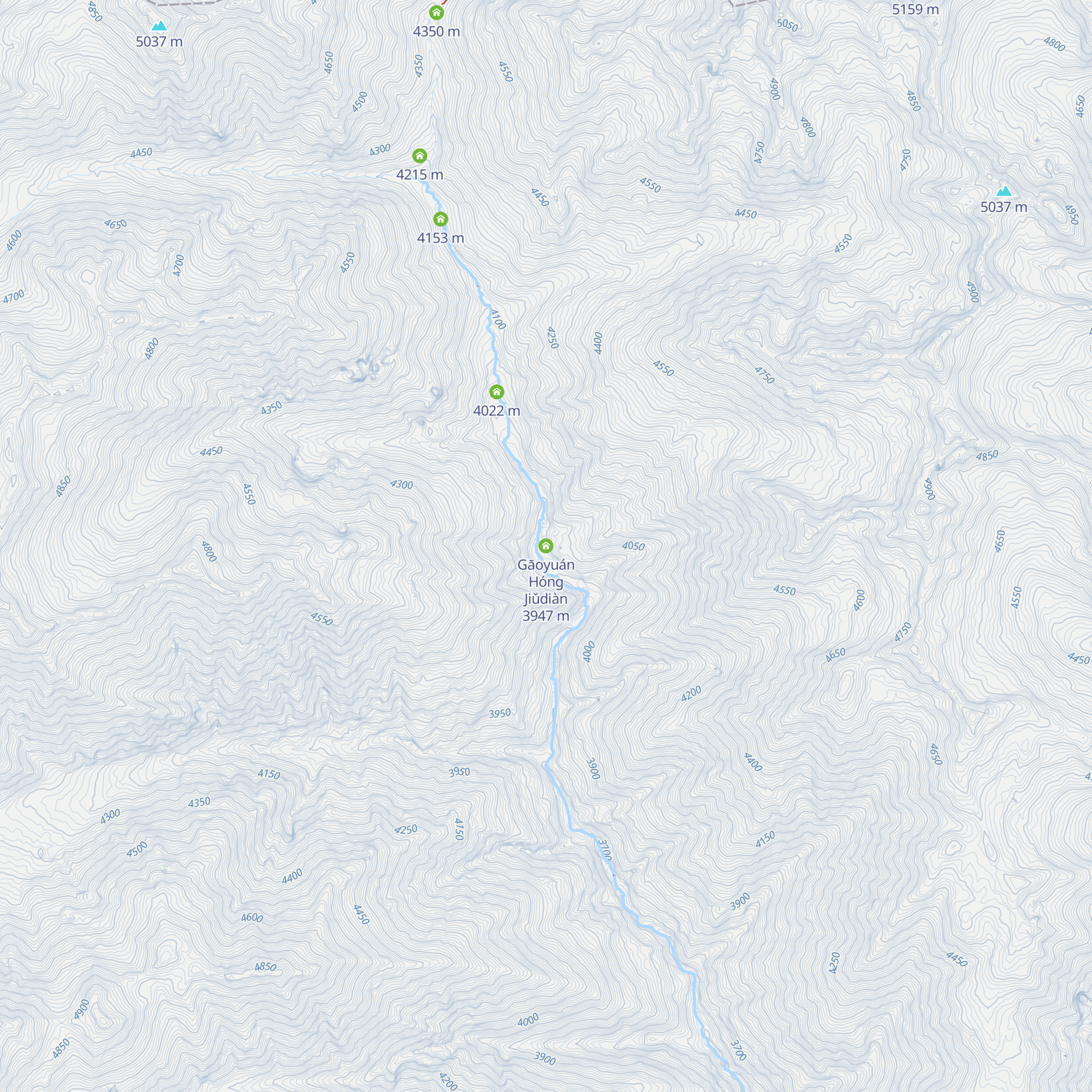 Gāoyuán Hóng Jiǔdiàn map