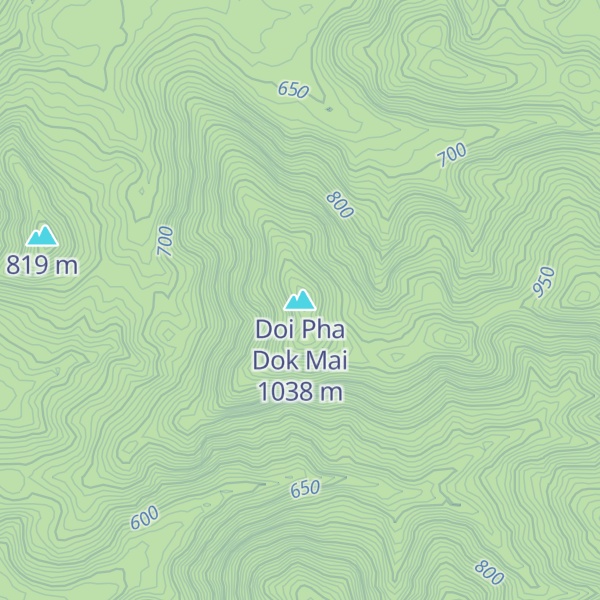 Map of Doi Pha Dok Mai