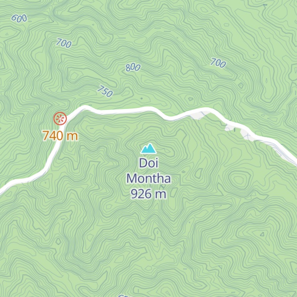 Map of Doi Montha
