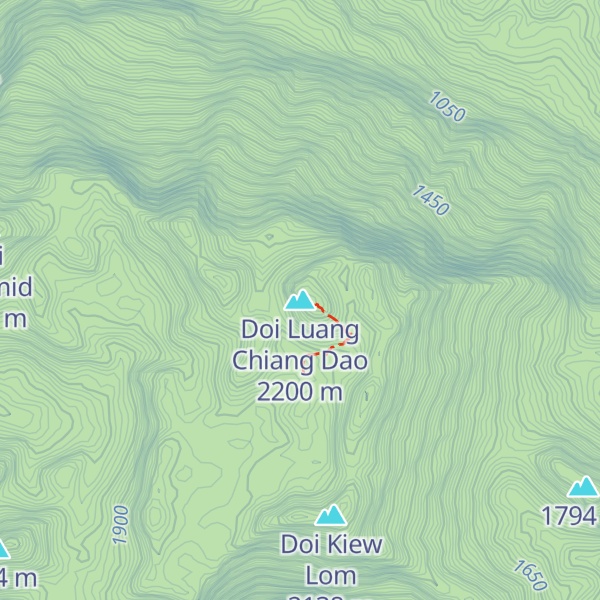 Map of Doi Luang Chiang Dao