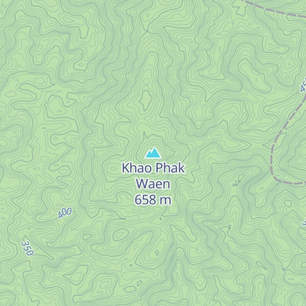 Map of Khao Phak Waen