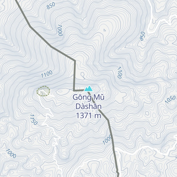Map of Gōng Mǔ Dàshān