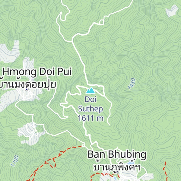 Map of Doi Suthep