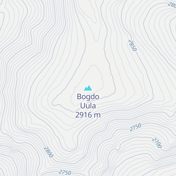 Map of Bogdo Uula
