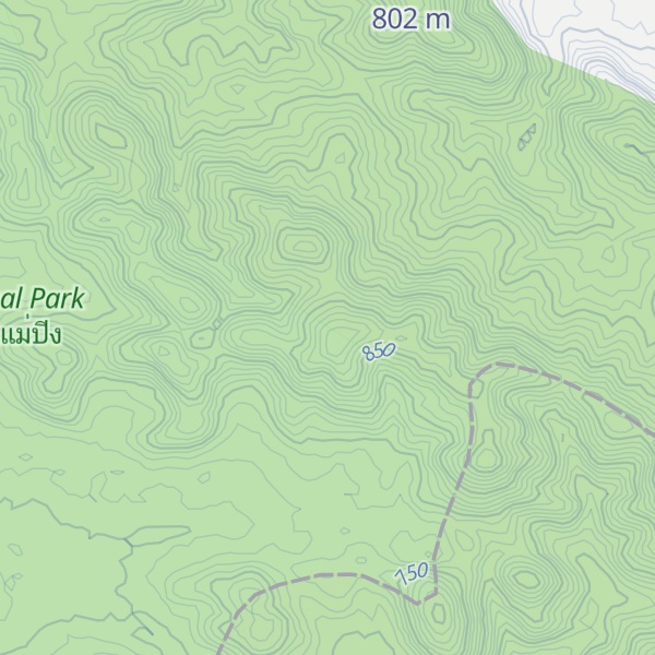 Map of Doi Kio I Hong