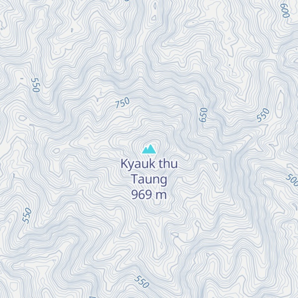 Map of Kyauk thu Taung