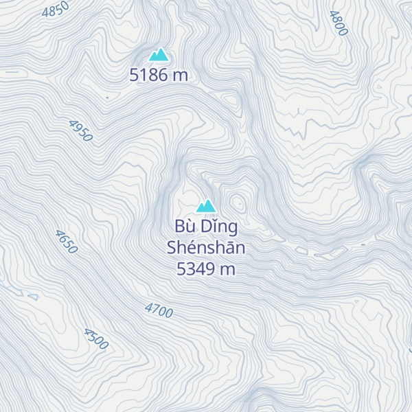 Map of Bù Dǐng Shénshān