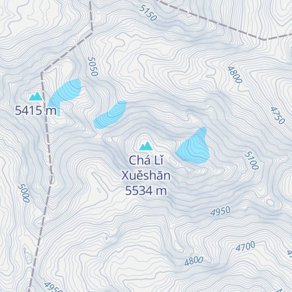 Map of Chá Lǐ Xuěshān
