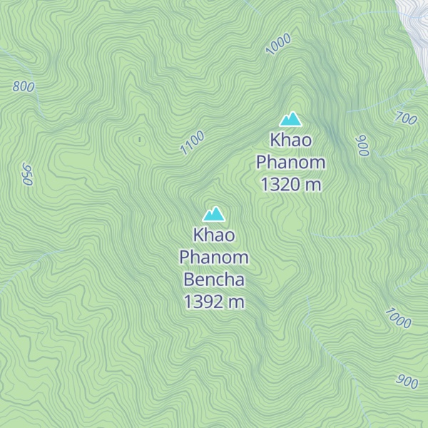 Map of Khao Phanom Bencha