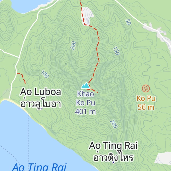 Map of Khao Ko Pu