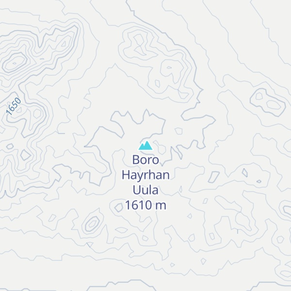 Map of Boro Hayrhan Uula
