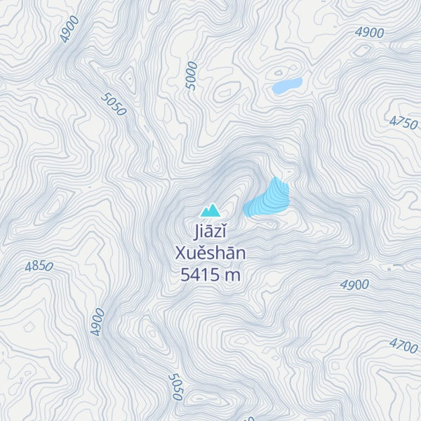 Map of Jiāzǐ Xuěshān