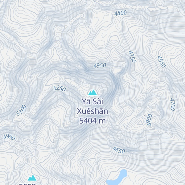Map of Yā Sài Xuěshān