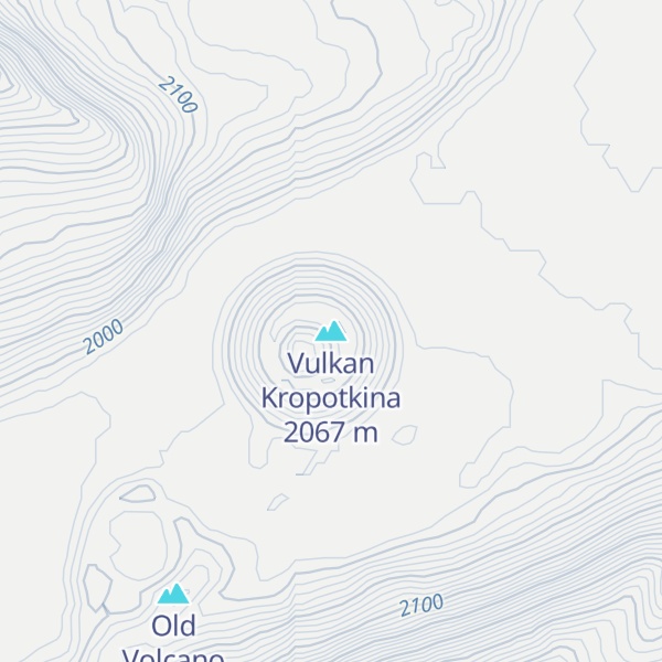 Map of Vulkan Kropotkina