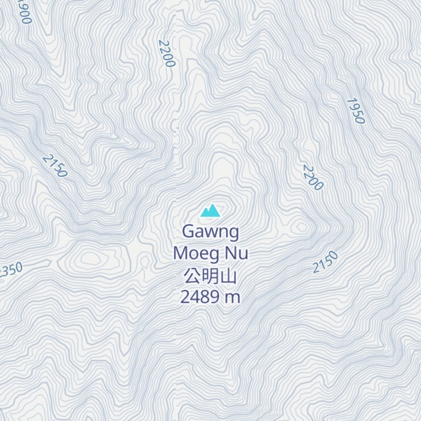 Map of Gawng Moeg Nu 公明山