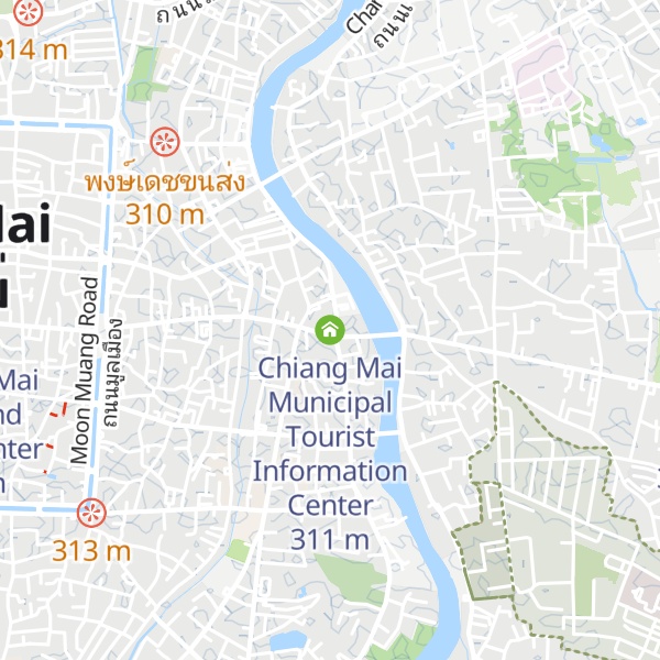 Map of Chiang Mai Municipal Tourist Information Center