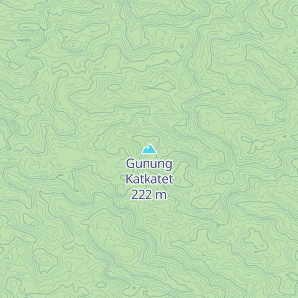 Map of Gunung Katkatet