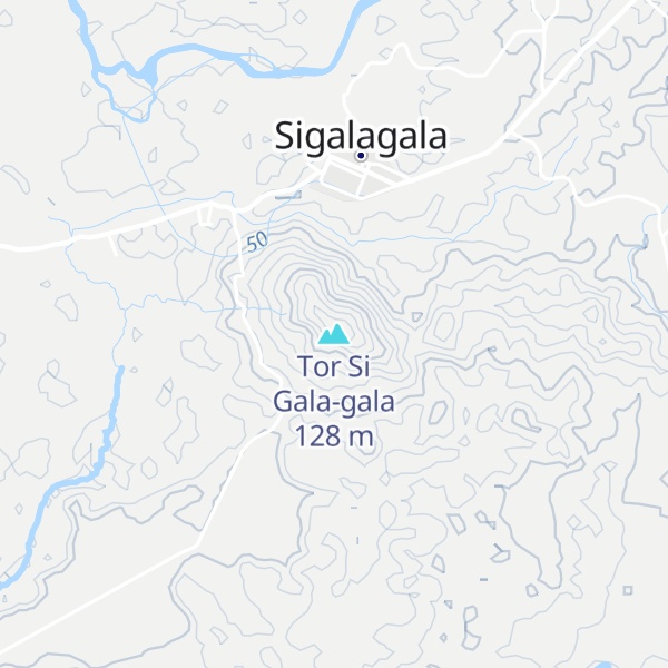 Map of Tor Si Gala-gala