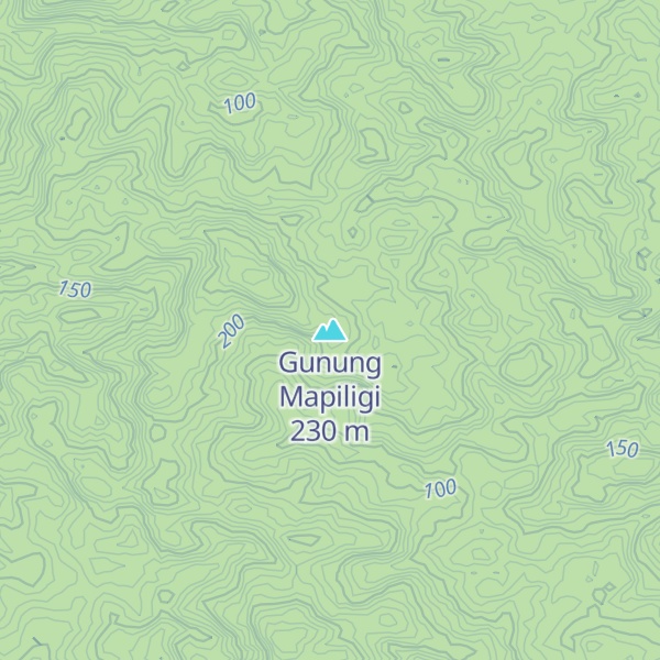 Map of Gunung Mapiligi