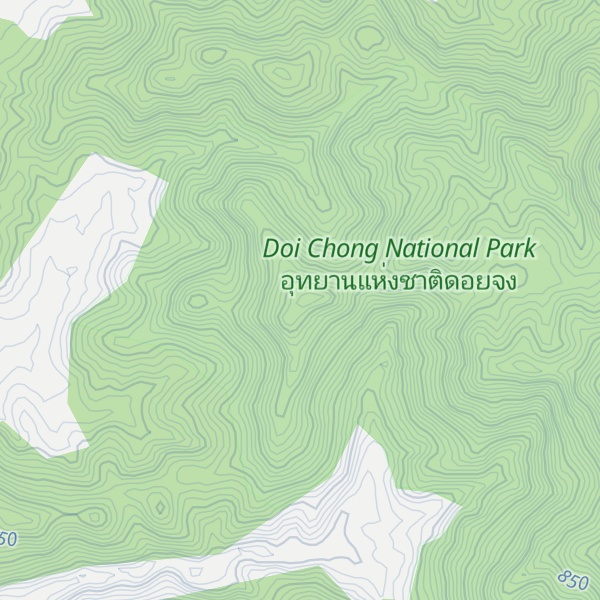 Map of Doi Khun Mae Yang Ya