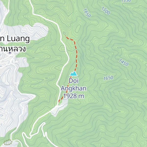 Map of Doi Angkhan