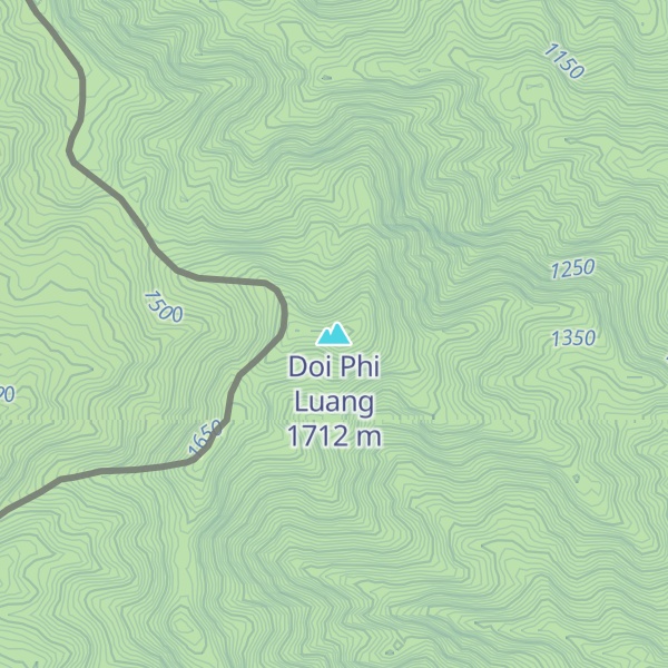 Map of Doi Phi Luang