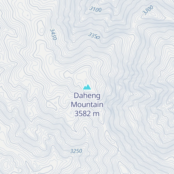 Map of Daheng Mountain