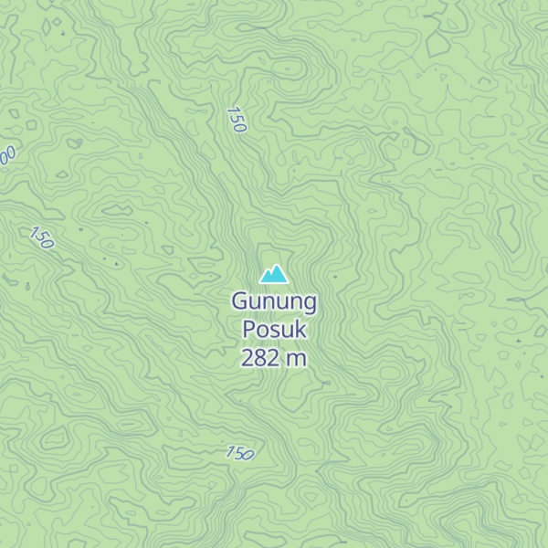 Map of Gunung Posuk