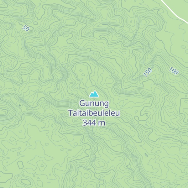 Map of Gunung Taitaibeuleleu