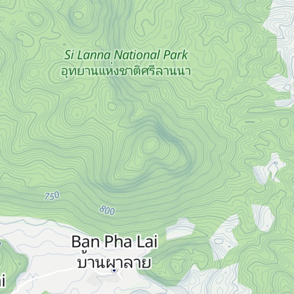 Map of Doi Pha Dok Ueang