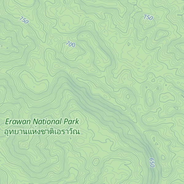 Map of Khao Plai Saeng