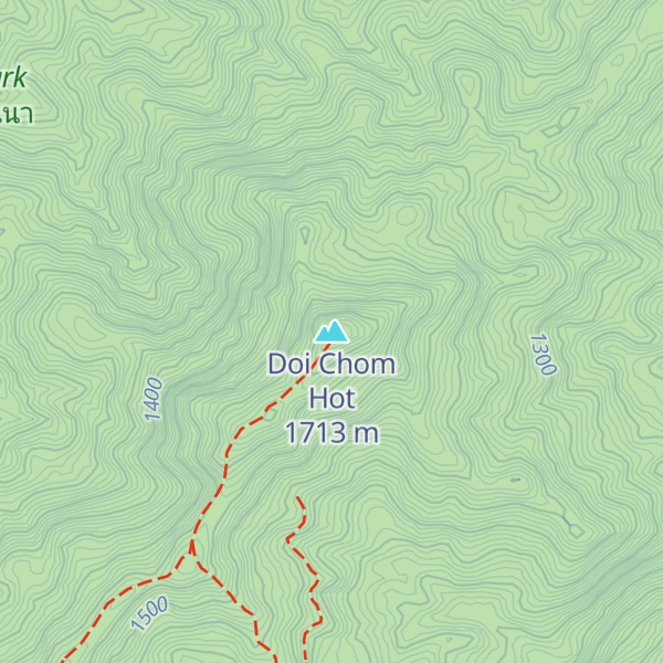 Map of Doi Chom Hot