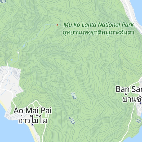 Map of Khao Lanta Yai