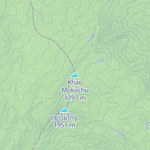 Map of Khao Mokochu