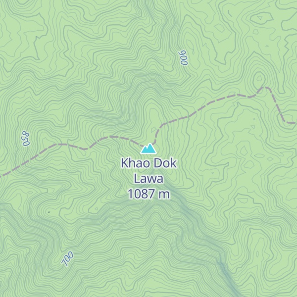 Map of Khao Dok Lawa