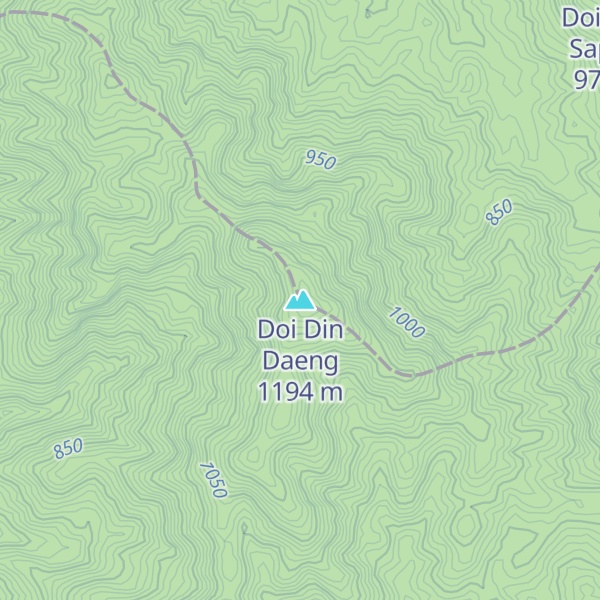 Map of Doi Din Daeng
