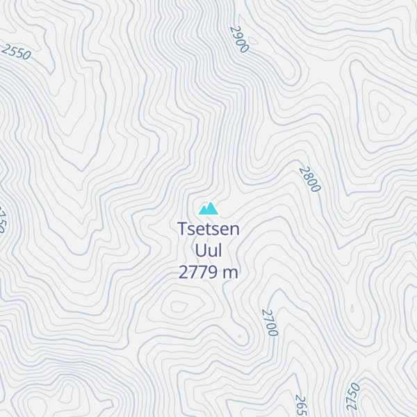 Map of Tsetsen Uul