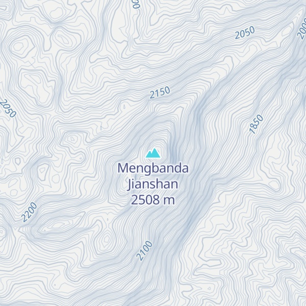 Map of Mengbanda Jianshan