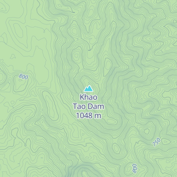 Map of Khao Tao Dam