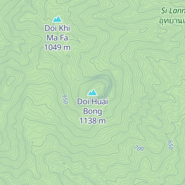 Map of Doi Huai Bong