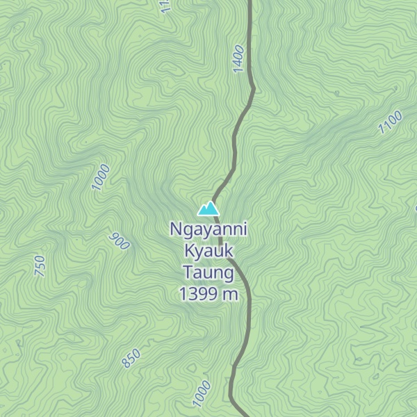 Map of Ngayanni Kyauk Taung