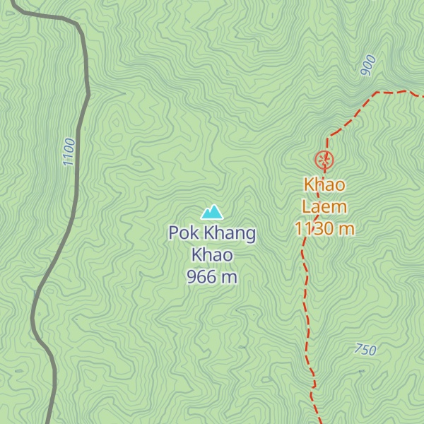 Map of Pok Khang Khao