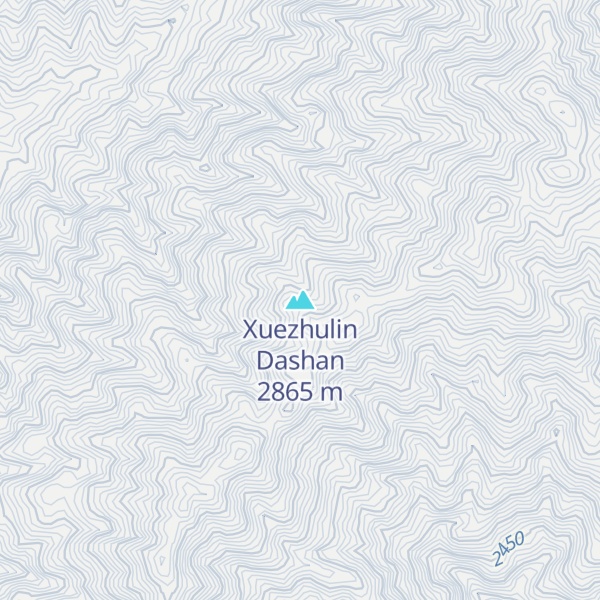 Map of Xuezhulin Dashan