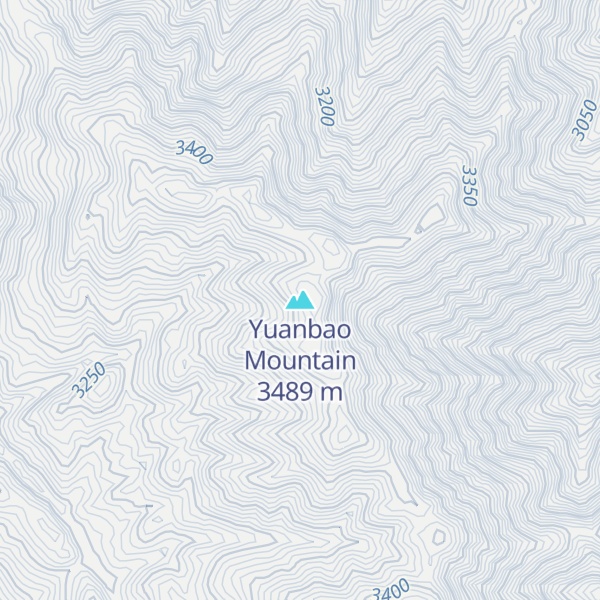 Map of Yuanbao Mountain