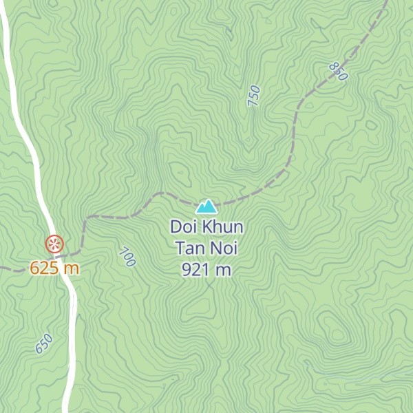 Map of Doi Khun Tan Noi