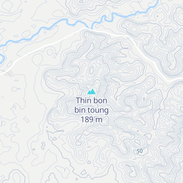 Map of Thin bon bin toung